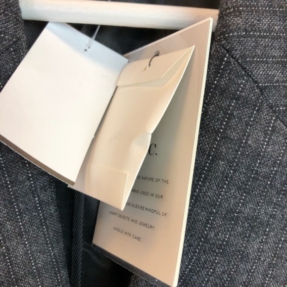 NEW A.L.C Gray Chadwick Oversized Pinstripe Blazer - Picture 15 of 15